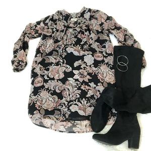 Long Sleeve Shift Dress Loft